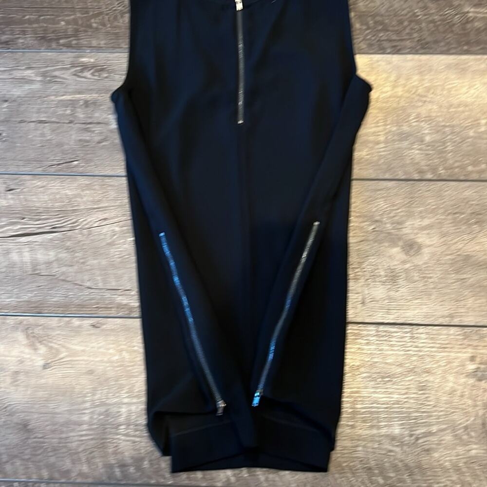 Halogen Women's Studded Neck Mini Shift Dress Bla… - image 3